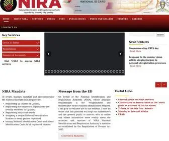 Nira.go.ug(The National Identification & Registration Authority's mandate) Screenshot