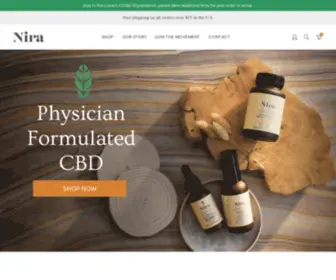 Niracbd.com(Full-Spectrum CBD Products) Screenshot