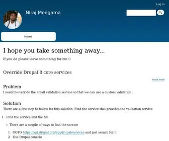 Niraj-Meegama.info(I hope you take something away) Screenshot