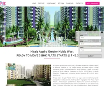 Niralaaspirenoida.ind.in(Nirala Aspire Noida Extension) Screenshot