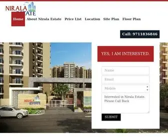 Niralaestate.co.in(Nirala Estate Noida Extension) Screenshot