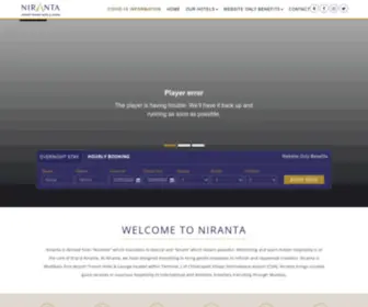 Nirantahotels.com(Mumbai Airport Hotels) Screenshot