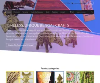 Nirjas.com(Handicrafts of Bengal The True Essence of Bengal) Screenshot