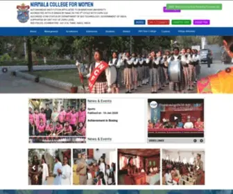 Nirmalacollegeonline.ac.in(Nirmala College for Women) Screenshot