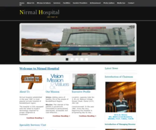 NirmalhospitaljHansi.com(Nirmal Hospital) Screenshot