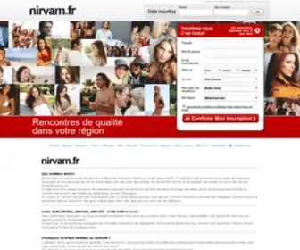 Nirvam.fr(Site de rencontres et chat pour célibataires) Screenshot