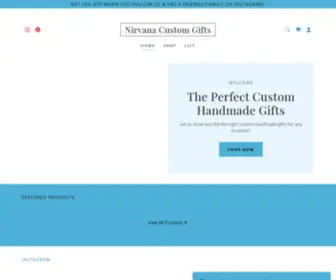 NirvanacustomGifts.com(Nirvana Custom Gifts) Screenshot