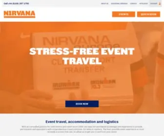 Nirvanaeurope.com(Event travel) Screenshot
