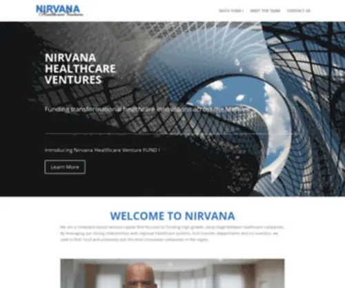 NirvanahcVentures.com(Nirvana Healthcare Ventures) Screenshot