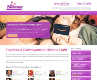 Nirvanalight.com(Psychics in London) Screenshot