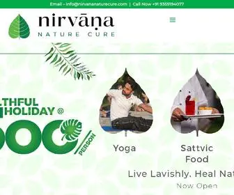Nirvananaturecure.com(Nirvana Nature Cure) Screenshot