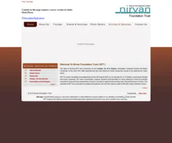 Nirvanfoundationtrust.org(Nirvan Foundation Trust (NFT)) Screenshot