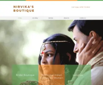 Nirvikasboutique.com(Bridal Boutique) Screenshot