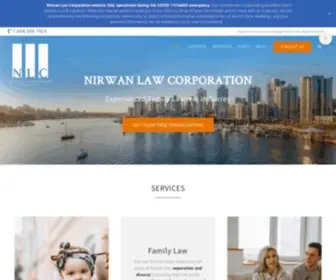 Nirwanlawcorp.com(Divorce and Family Lawyers in Surrey) Screenshot