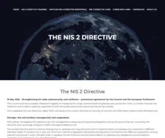 Nis-2-Directive.com(NIS 2 Directive) Screenshot