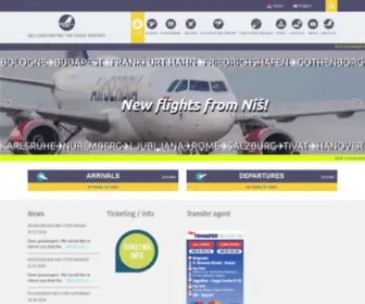 Nis-Airport.com(Aerodrom-Nis) Screenshot