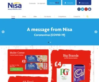 Nisalocally.co.uk(The Family of Independent Grocers) Screenshot