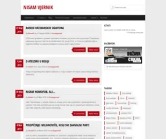 Nisam-Vjernik.org(Nisam vjernik) Screenshot