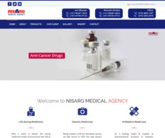 Nisargmedicalagency.com(Nisarg Medical Agency) Screenshot