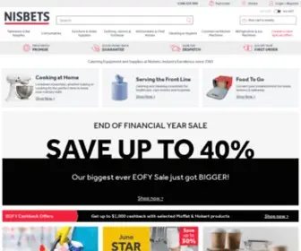 Nisbets.com.au Screenshot