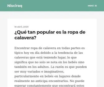 Nisciraq.net(Todo sobre la camiseta calavera) Screenshot
