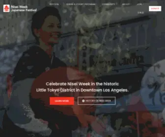 Niseiweek.org(Official Nisei Week Japanese Festival Website) Screenshot