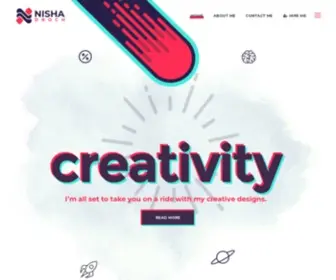 Nishadroch.com(Freelance Graphic Designer) Screenshot