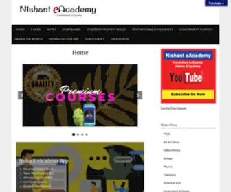 Nishanteacademy.in(Nishant eAcademy) Screenshot