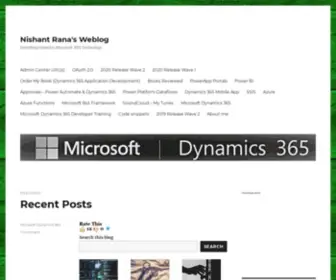 Nishantrana.me(Everything related to Microsoft .NET Technology) Screenshot