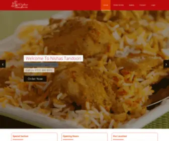 Nishastandoori.com(Nishas Tandoori) Screenshot