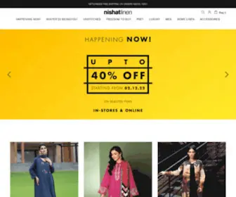 Nishatlinen.com(Official Online Clothing Brand in Pakistan) Screenshot