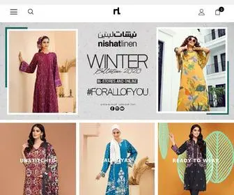 Nishatlinenuae.com(Nishat Linen UAE) Screenshot