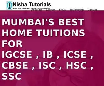 Nishatutorials.in(Home Tuition in Mumbai) Screenshot