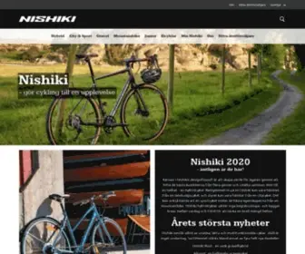 Nishiki.se(Kvalitetscyklar från Göteborg för en kombination av både vardag och fritid) Screenshot