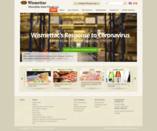 Nishimototrading.com(Wismettac Asian Foods) Screenshot