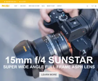 Nisifilters.co.nz(NiSi New Zealand The Official Store of Creative Photography) Screenshot