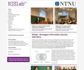 Nislab.no(The Norwegian Information Security laboratory) Screenshot