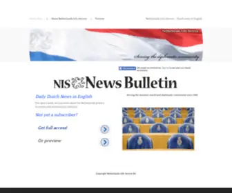 Nisnews.nl(Netherlands Info Service) Screenshot