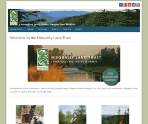 Nisquallylandtrust.org(The Nisqually Land Trust) Screenshot