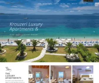 Nissaki-Corfu.com(Krouzeri Luxury Apartments & Villas in Corfu Nissaki) Screenshot