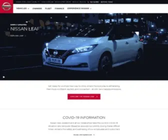 Nissan.co.nz Screenshot