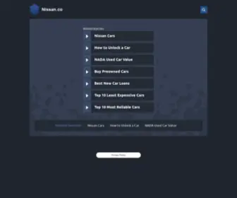 Nissan.co(Nissan) Screenshot