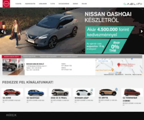 Nissangablini.hu(Nissan Gablini márkakereskedések honlapja) Screenshot