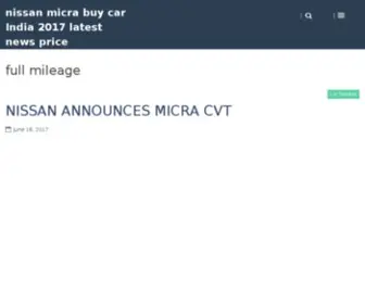 Nissanmicra.co.in(Deals on nissan Micra) Screenshot