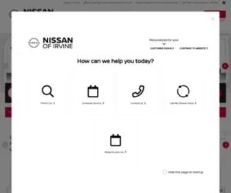 Nissanofirvinespecials.com(Nissan of Irvine) Screenshot