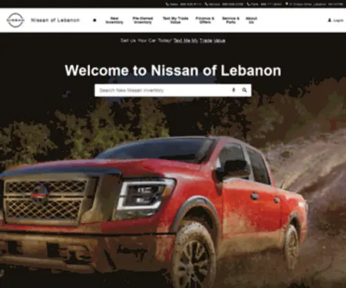 Nissanoflebanonnh.com(Nissan of Lebanon) Screenshot