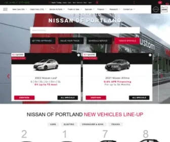 Nissanofportland.com(Nissan of Portland) Screenshot