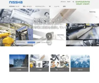 Nissha.com(NISSHAは、印刷、コーティング、成形、金属加工など) Screenshot