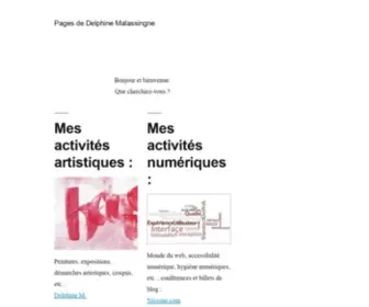 Nissone.com(Pages de Delphine Malassingne) Screenshot