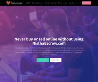 Nisthaescrow.com(Never do online transaction without using) Screenshot